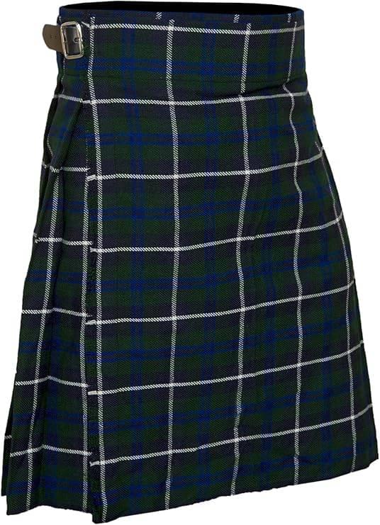 Acrylic Wool Blend Douglas Blue Tartan Kilt