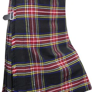 A Taste of the Highlands: The Poly Viscose Black Stewart Kilt
